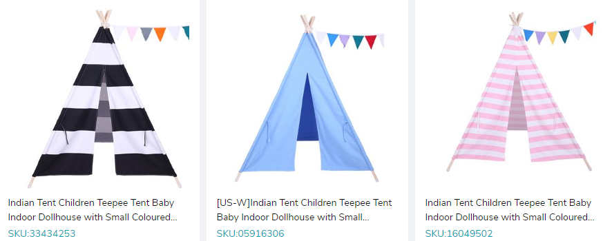 dropshipping toy-kids tents